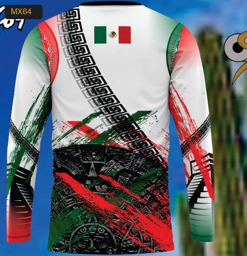 Playera Manga Larga Linea México - Modelo MX64