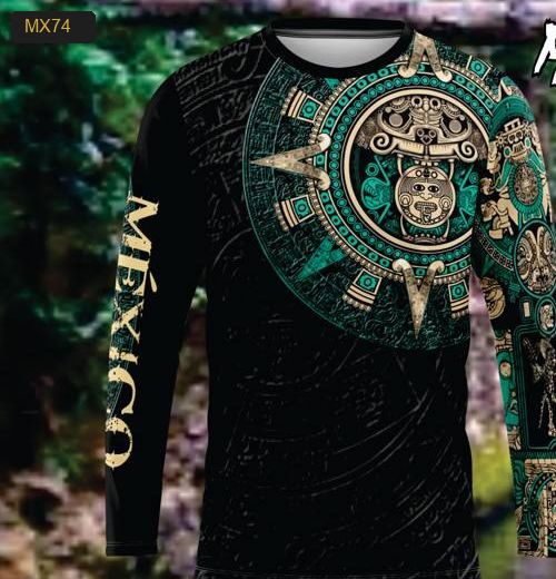 Playera Manga Larga Linea México Modelo MX74