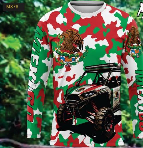 Playera Manga Larga Linea México Modelo MX76