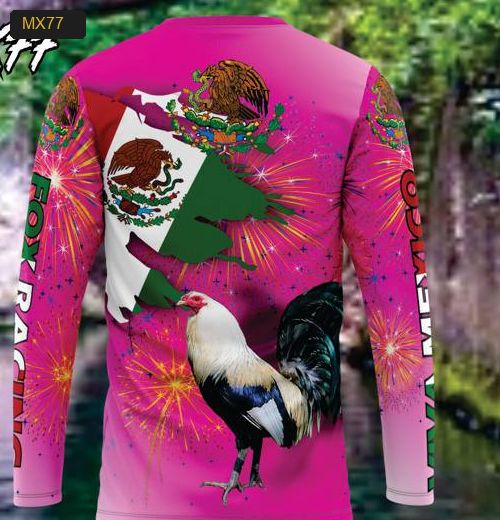 Playera Manga Larga Linea México - Modelo MX77