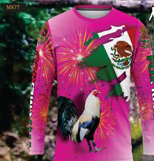 Playera Manga Larga Linea México Modelo MX77