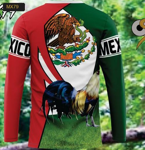Playera Manga Larga Linea México - Modelo MX79