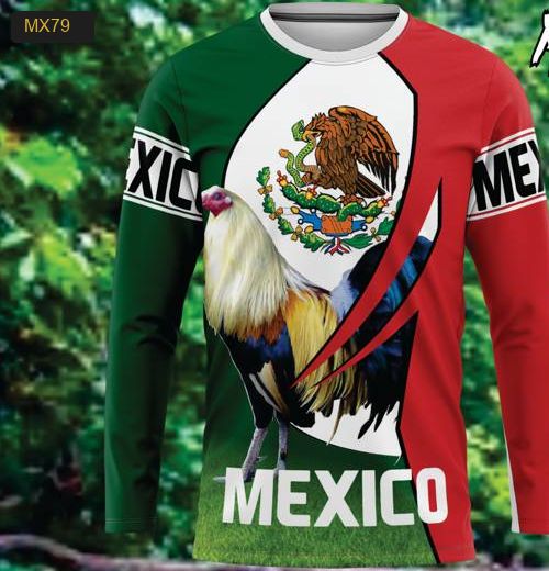 Playera Manga Larga Linea México Modelo MX79