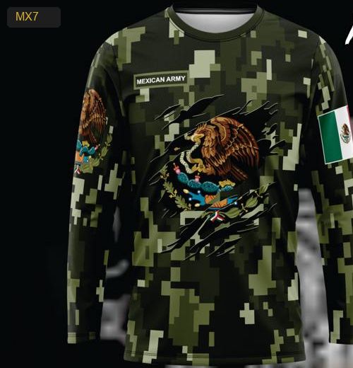 Playera Manga Larga Linea México Modelo MX7