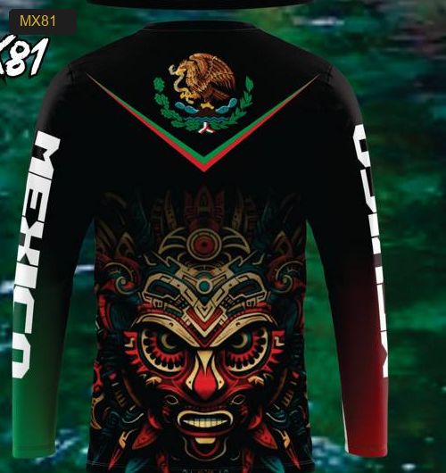 Playera Manga Larga Linea México - Modelo MX81