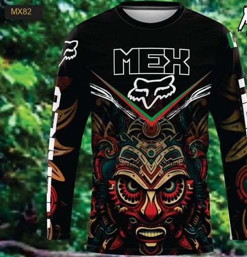 Playera Manga Larga Linea México Modelo MX82