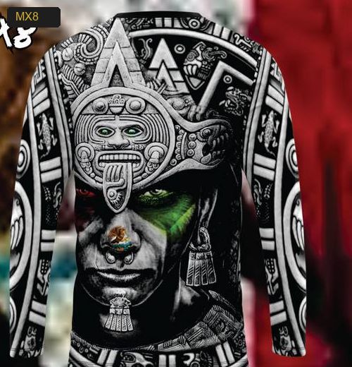 Playera Manga Larga Linea México - Modelo MX8