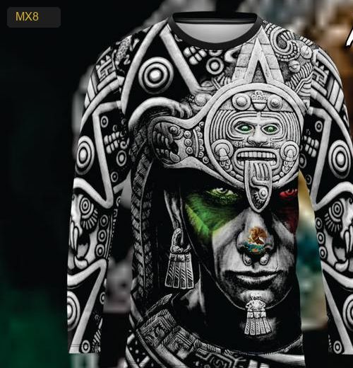 Playera Manga Larga Linea México Modelo MX8