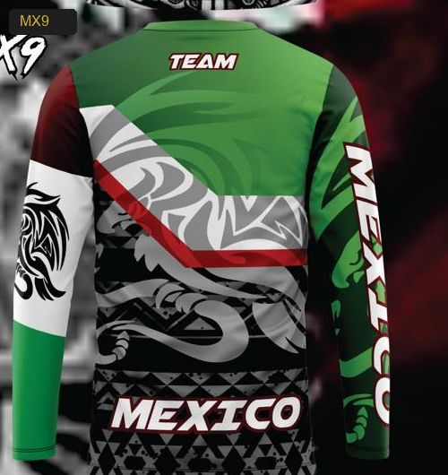 Playera Manga Larga Linea México - Modelo MX9