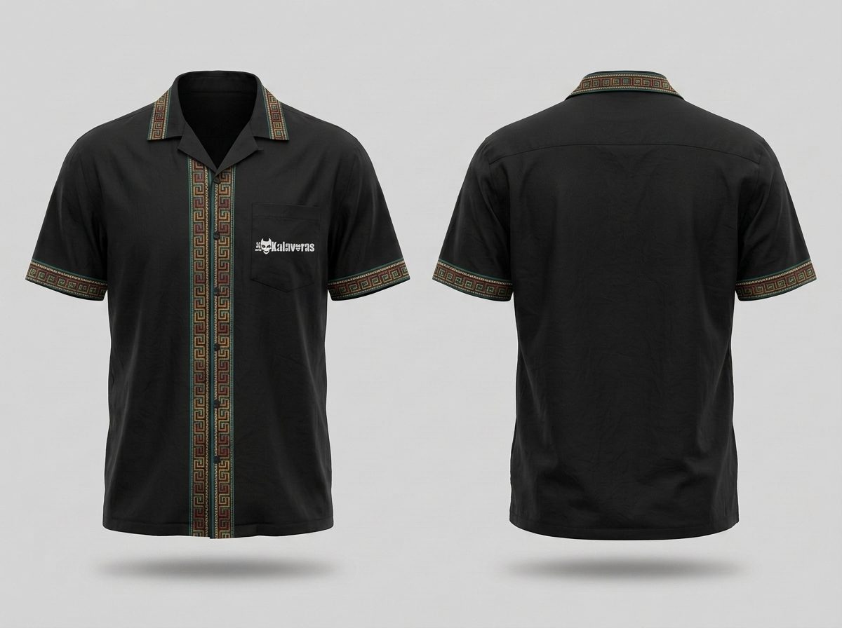 Camisa de Botones Manga Corta Animales Ancestrales Águila a Color · Modesta