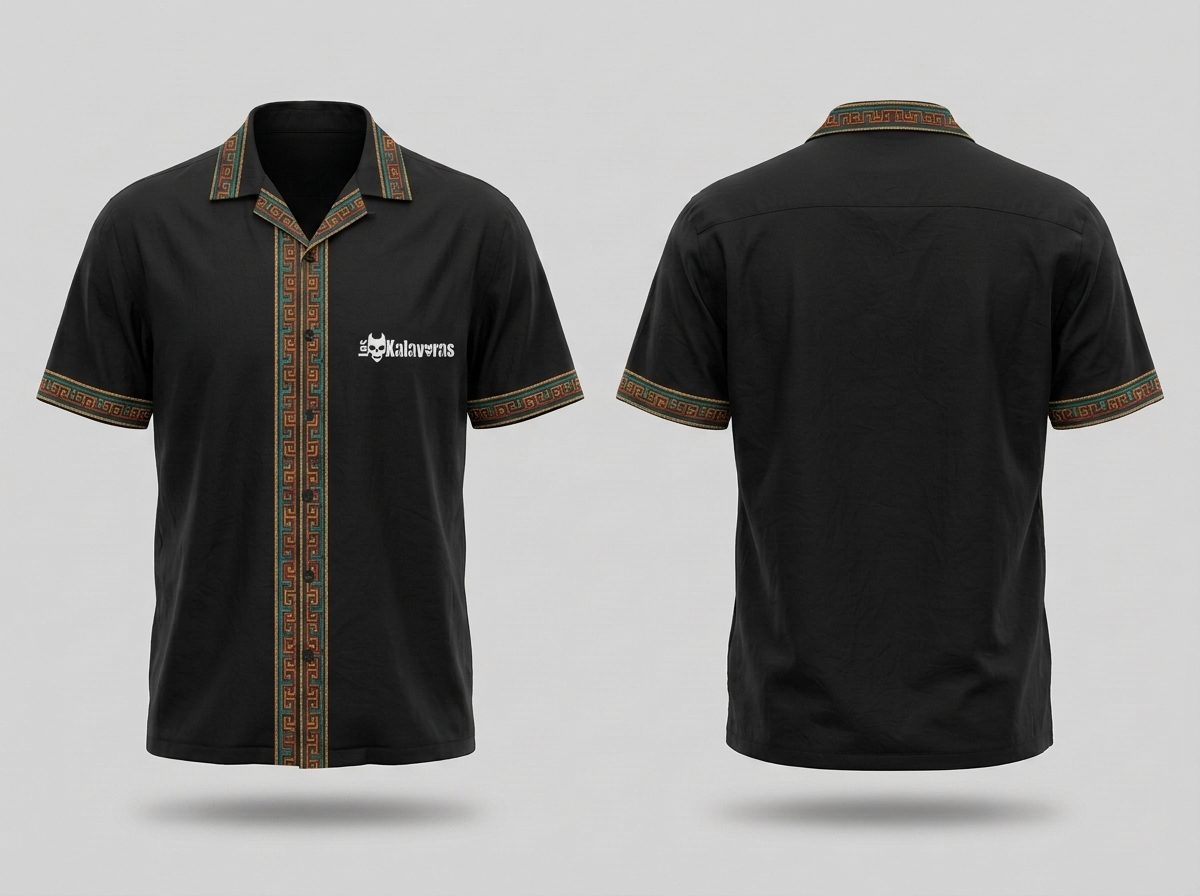 Camisa de Botones Manga Corta Animales Ancestrales Búho · Modesta