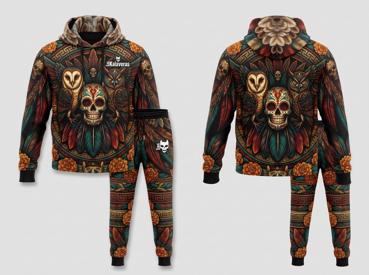 Conjunto Sudadera + Pants Animales Ancestrales - Búho · Modesto Búho · Cargado