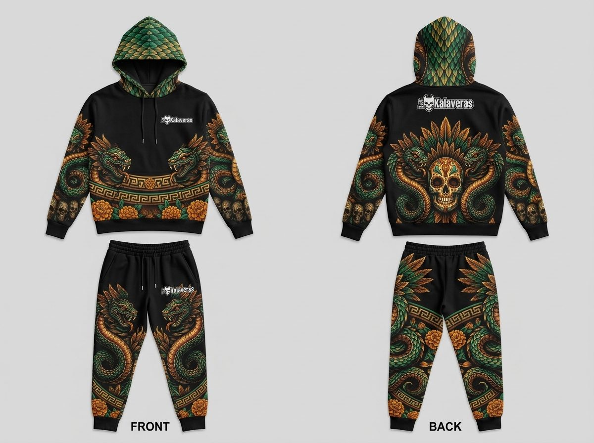 Conjunto Sudadera + Pants Animales Ancestrales - Búho · Modesto Serpiente · Cargado