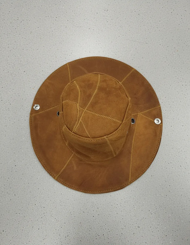 Gorro de Cazador Unisex de Piel Piel Camel