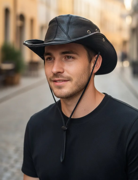 Gorro de Cazador Unisex de Piel