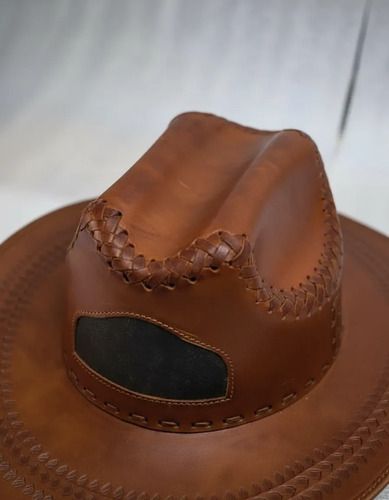 Sombrero de Piel de Res Artesanal Piel Claro - Australiano
